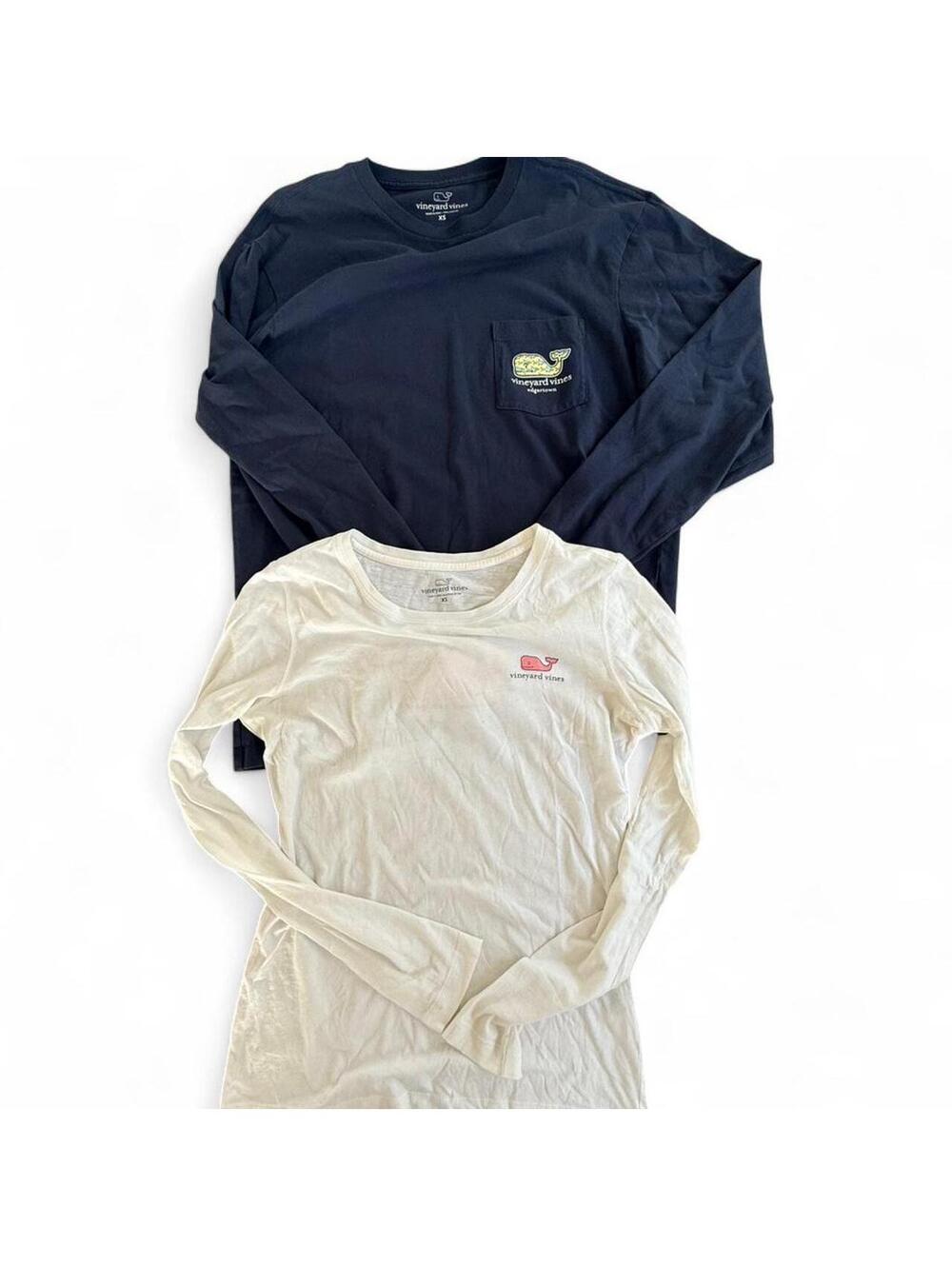 Vineyard Vines Women's White and Cream Tshirt